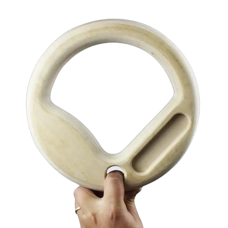 Gymnastic Hangboard Rings with Triple Hangboard Edges