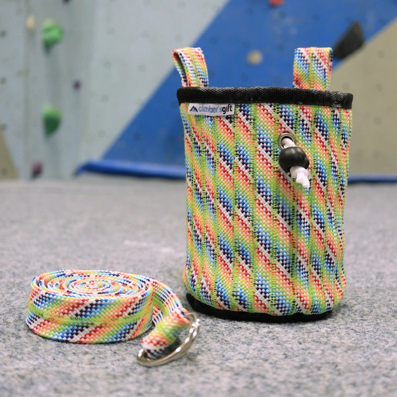 Rainbow Climbing Rope Chalk Bag