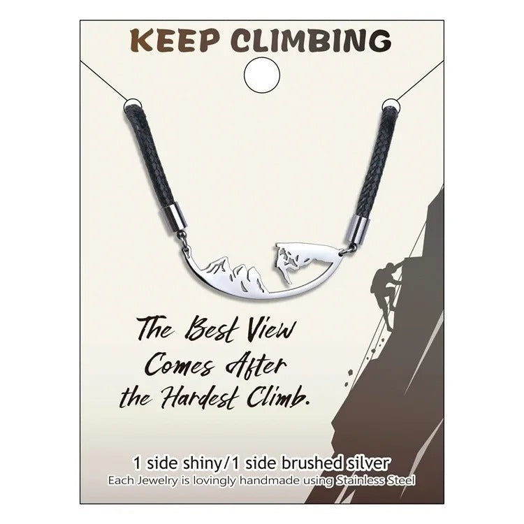 Lauren-Spencer Long Mountain Climber Necklace