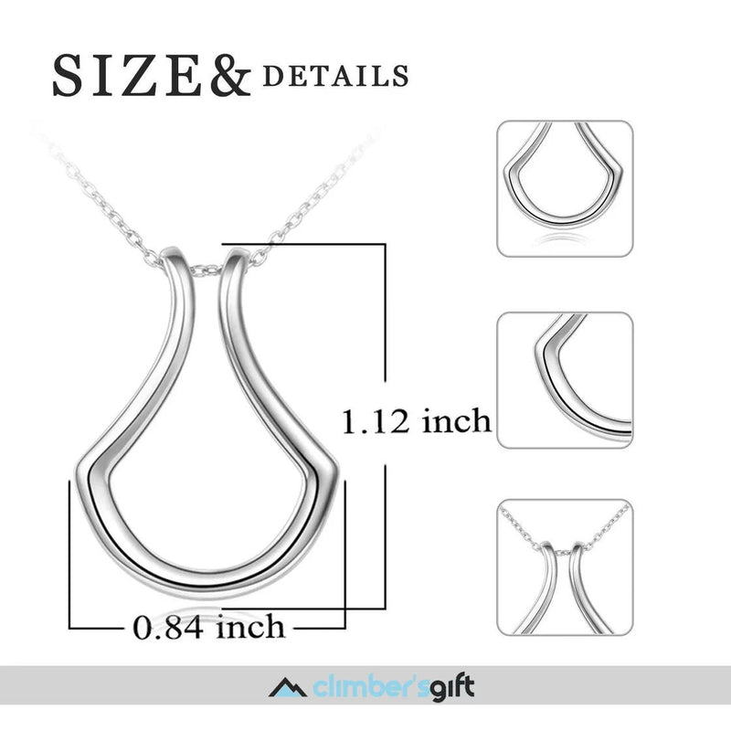 Lauren-Spencer Ring Holder Necklace for Rock Climbers